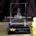 Beautiful 3D Laser Etched Crystal Block for Gifts